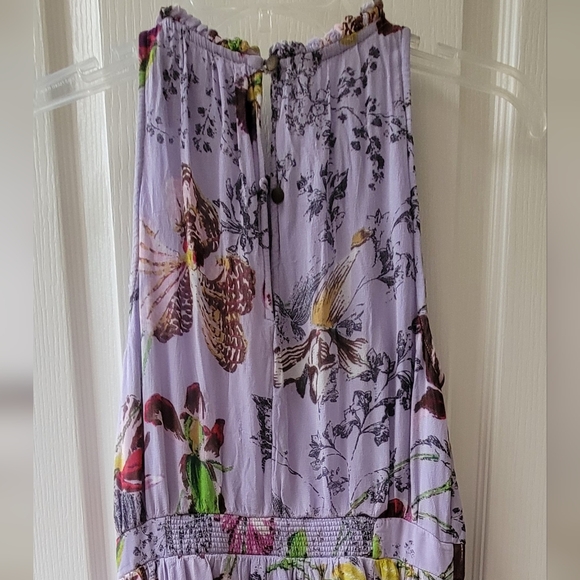 Anthropologie Purple Pleated Midi Dress - Picture 5 of 5